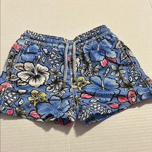 Vilebrequin Blue and Pink Floral Swim Shorts